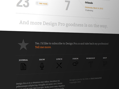 Design Pro 1 community design gray magazine professionalism