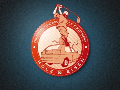 HOLZundEISEN Illustration crossgolf golf illustration