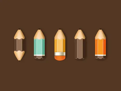 Pencils icon pencil wood