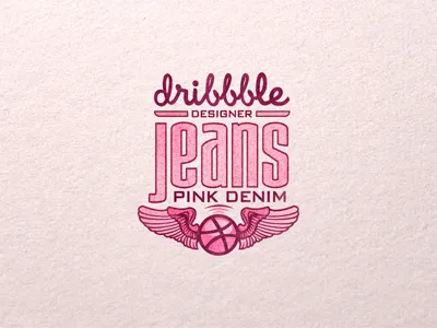 Dribbble Designer Jeans ... dribbble grungy jeans label lettering retro type typo typography vintage