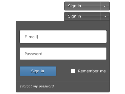 Sign In button design ui