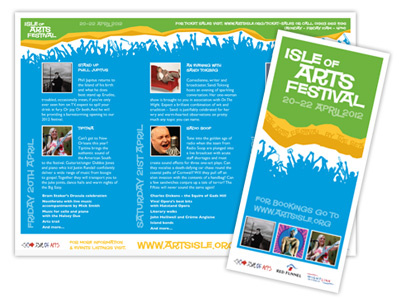 Isle of Arts Leaflet leaflet print