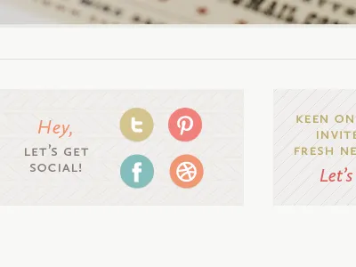 Social icons website