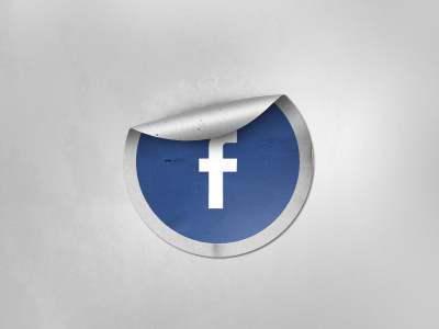 Facebook Button badge blue button circle facebook graphic icon sticker ui webdesign website