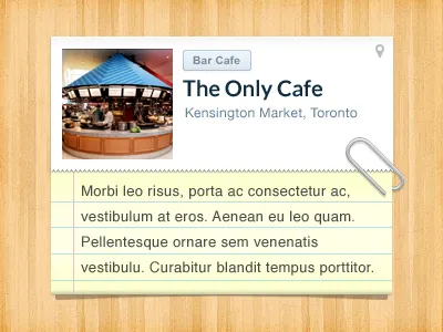 List Item with note app list note paper photoshop ui wood
