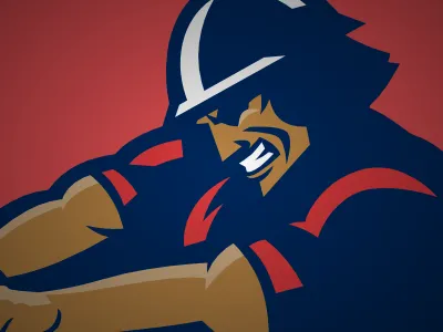 Old project, resurrected logo sports vector