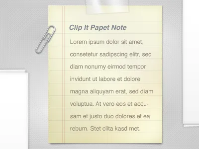 Paper paper post it tape ui