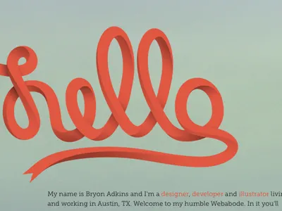 Hello hello illustration typography
