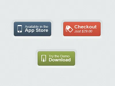 Call to Action Buttons (PSD) buttons call to action