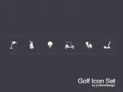 Golf Icoset design icon set icons iconset progress ui