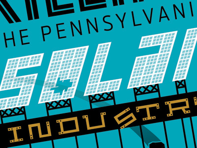 Solar Industry grid magazine typography