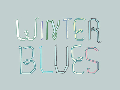 Winter typography winter