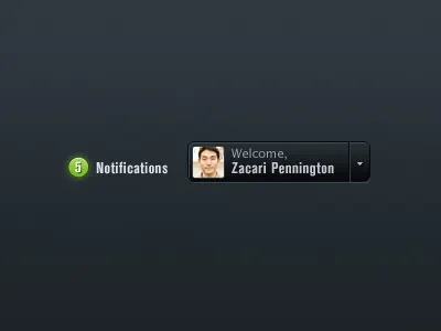 Profile blue dark drop down green picture profile