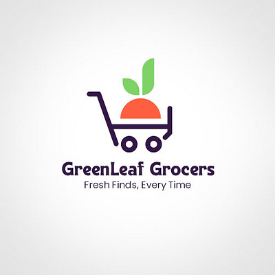 Grocery store Logo flatdesign