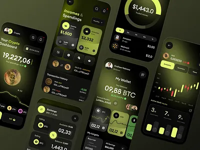 Crypto Management - Mobile App android app chart coin crypto crypto app crypto design crypto trade crypto trading design ios mobile ui ux wallet wallet design