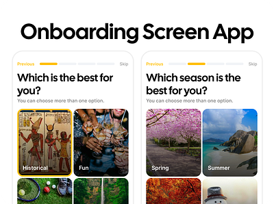 App Preferences Screens for Tourism and Entertainment Apps 👌 entertainment hotel mobile app mobile app mobile onboarding onboarding screns preferences tourism app