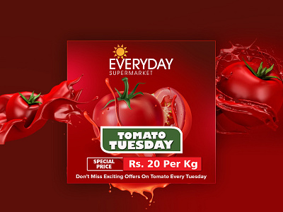 Tomato Tuesday Post design graphic design motion graphics photoshop socialmedia ui