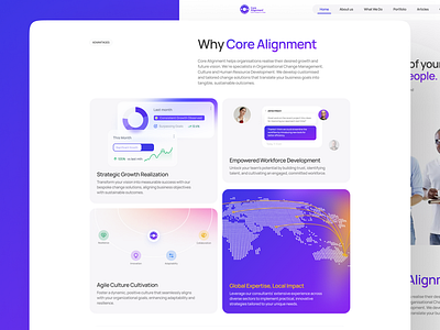 Core Alignment Website Redesign - Homapage cool design design illustration ui ui design uiux