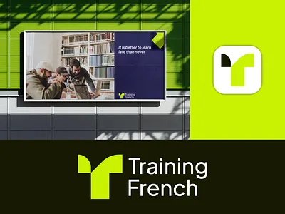 Training French - Education logo design branding college education identity learning logo logo design logo designer logodesign logotype school