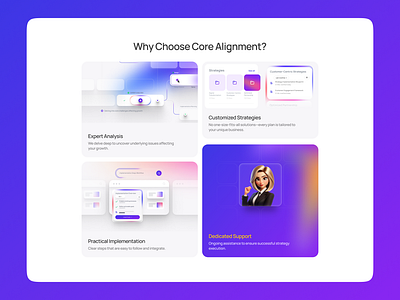 Core Alignment Website Redesign - Why Choose Core Alignment cool design design illustration ui ui design uiux