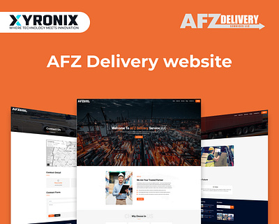 AFZ Delivery animation branding graphic design logo ui