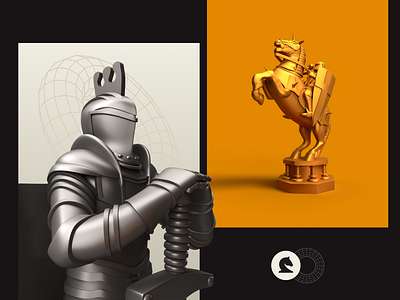 Chess 3D 3d chess graphic design illustration