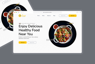 Food Delivery Homepage 3d motion graphics ui ui design ux ux design