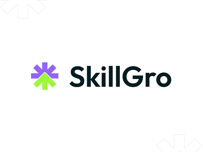 SkillGro logo design! adobe illustrator branding creative design creative identity design education logo graphic design growth logo illustration logo logo design skill logo design typography ui