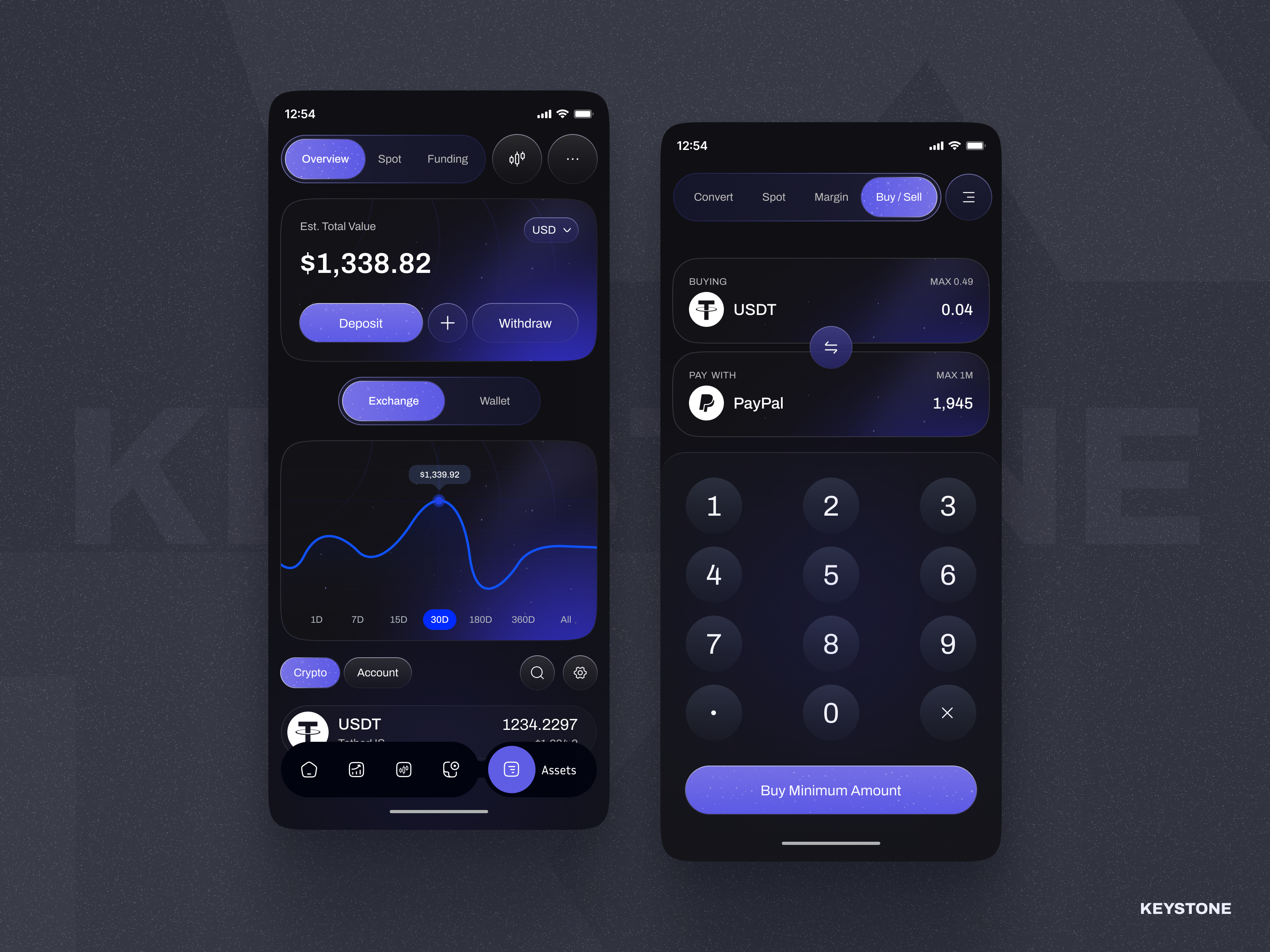 Example of Crypto Trading Mobile App Design