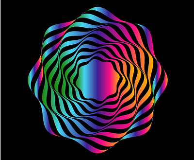 Psychedelic optical illusion