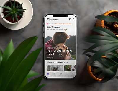 Pet Adopt Mobile App Design animalrescue appdesign creativedesign designinspiration digitaldesign mobileappdesign petadoption petcare petlovers uidesign userexperience userinterface uxdesign uxui