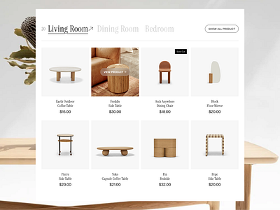 Zenith Studio - Furniture Landing Page branding brown clean clean design design ecommerce furniture minimalist portfolio property shopify ui web design