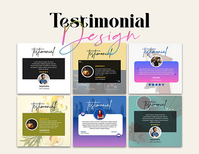 Testimonial Design branding client client testimonial design creative design design facebook post feedback graphic design illustration instagram instagram post opinion product design social media post template testimonial testimonial design ui