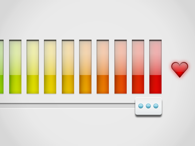 Rating System equalizer meter rating rating system slider ui