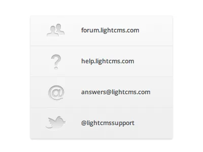 LightCMS.com 2012 gray icon web
