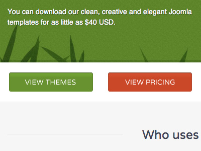 View theme and pricing buttons joomla reboot