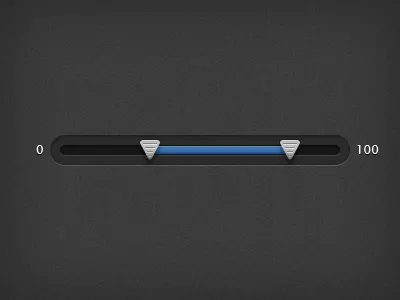 Slider Handle black blue dark handle slider ui