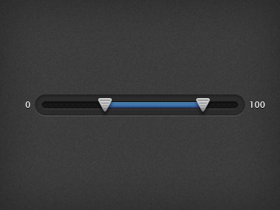 Slider Handle black blue dark handle slider ui