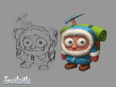 Everest Panic art character game