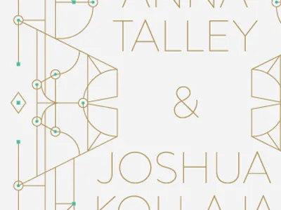 Invitations collateral design typography