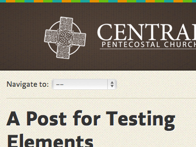 My Church's Website - Shot 2 brown church responsive website