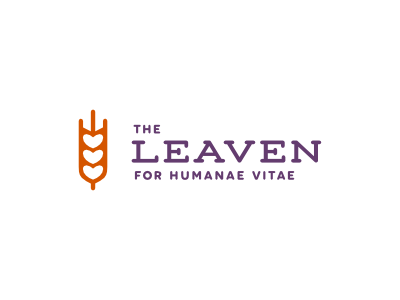 The Leaven for Humanae Vitae brand branding catholic charity christian church creative custom god heart humanae identity jesus justice leaven lettering logo luma orange purple rounded shield typography vine vitae wheat