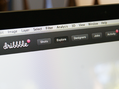 Rethinking Dribbble bar dribbble nav rethink ui