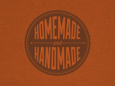 Homemade & Handmade graphic design logo typography