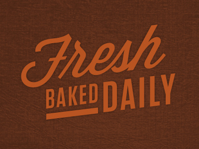 Fresh Baked Daily color graphic design typography