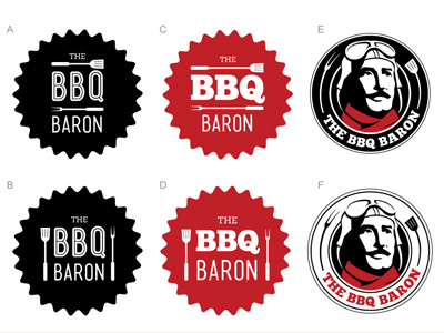 BBQ Rental Logo concepts bar b que baron bbq logos