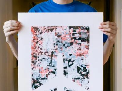 calm down graphic design poster screen printing song lyrics spring 2012 the postal service