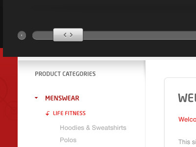 Slider concept content dropdown e commerce icon javascript slider