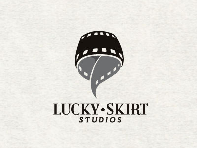 Lucky Skirt black film girl leg lucky movie roll skirt studio white woman