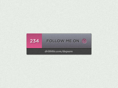 Follow Me button dequare dribbble fireworks follow portfolio